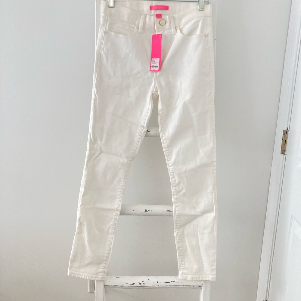 Lilly Pulitzer Women's Straight Leg Jeans - White